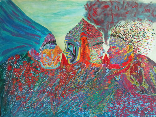 Lovers von Serge Lecomte, Malerei kaufen auf Singulart