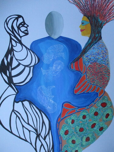 My daughter's swimming pool van Serge Lecomte, Schilderij te koop op Singulart