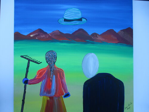 The tourist di Serge Lecomte, Pittura in vendita su Singulart