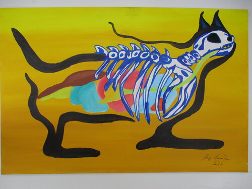 A photo of my cat de Serge Lecomte, Pintura a la venta en Singulart