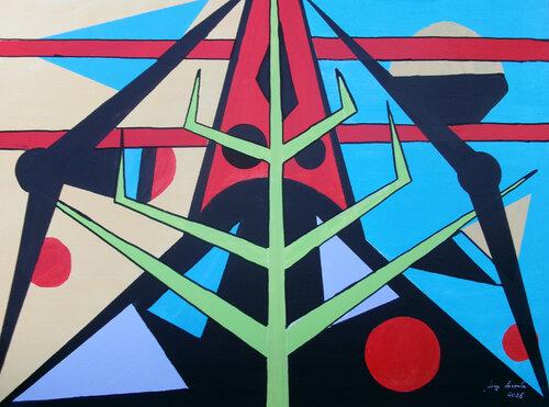 Cancer van Serge Lecomte, Schilderij te koop op Singulart