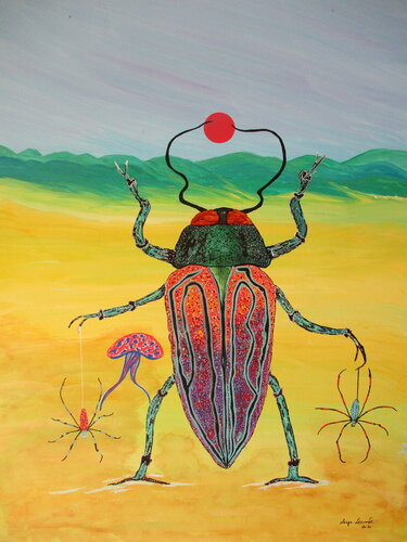 The collector von Serge Lecomte, Malerei kaufen auf Singulart