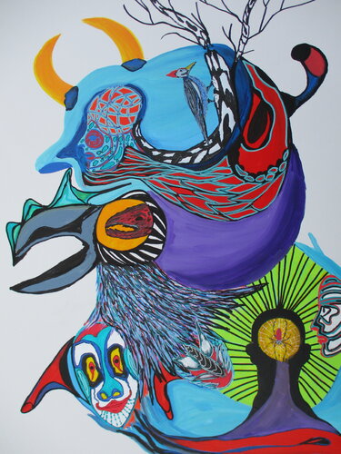Points of view by Serge Lecomte, Painting for Sale on Singulart