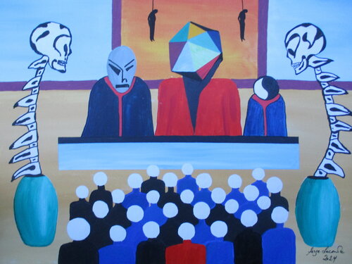 The law is the law van Serge Lecomte, Schilderij te koop op Singulart