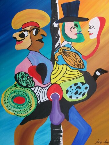 Che sara, sara de Serge Lecomte, Pintura a la venta en Singulart