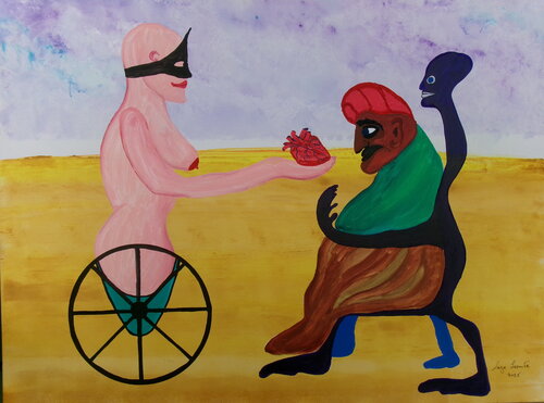 Love is free von Serge Lecomte, Malerei kaufen auf Singulart