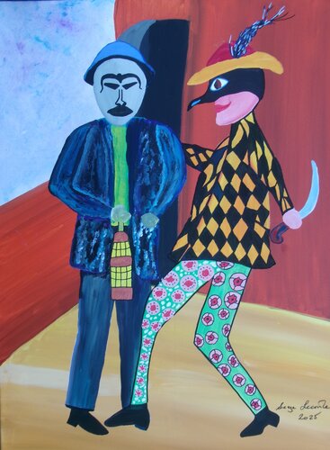 Die so you can live par Serge Lecomte, Peinture en vente sur Singulart