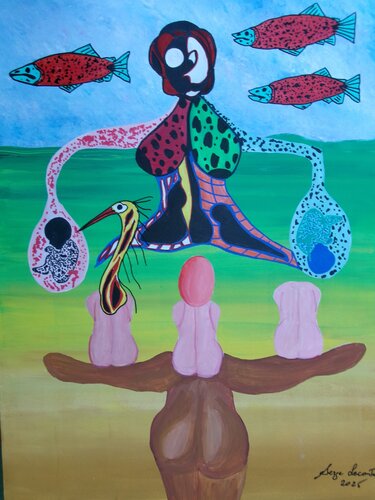 Gifts by Serge Lecomte, Painting for Sale on Singulart