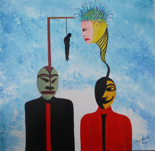 Bias par Serge Lecomte, Peinture en vente sur Singulart
