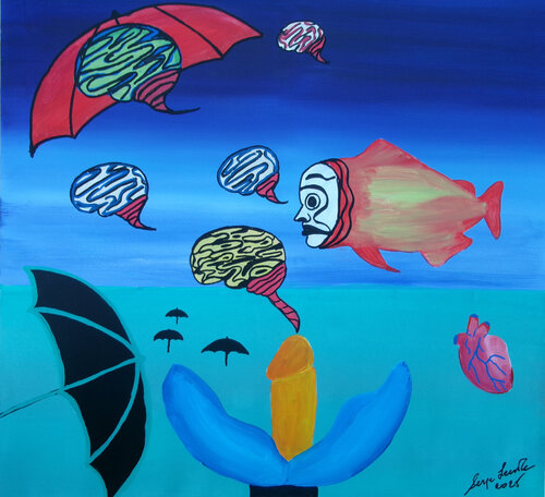 Probes by Serge Lecomte, Painting for Sale on Singulart