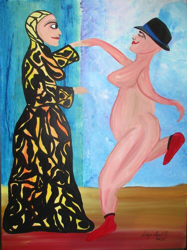Come on out by Serge Lecomte, Painting for Sale on Singulart
