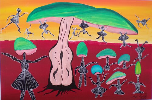 Spores par Serge Lecomte, Peinture en vente sur Singulart