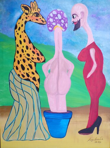 Cinderella by Serge Lecomte, Painting for Sale on Singulart