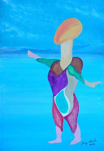 Sunrise in Greenland de Serge Lecomte, Pintura a la venta en Singulart