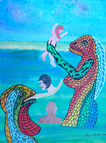 They are edible de Serge Lecomte, Pintura a la venta en Singulart