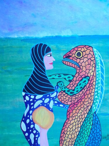 The child -- a mystery di Serge Lecomte, Pittura in vendita su Singulart