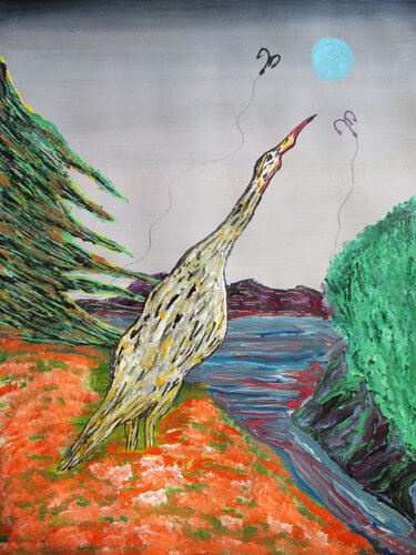 A piece of the moon by Serge Lecomte, Painting for Sale on Singulart