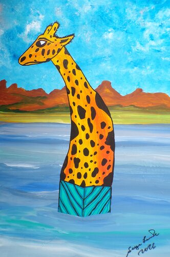 Stowaway by Serge Lecomte, Painting for Sale on Singulart
