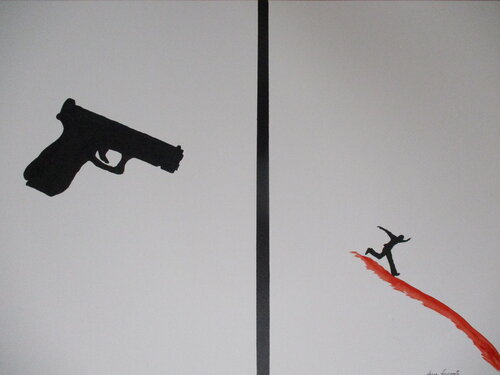 Shadows par Serge Lecomte, Peinture en vente sur Singulart