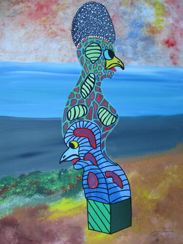 Nesting by Serge Lecomte, 絵画 for Sale on Singulart