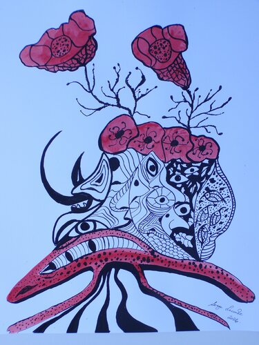 Springtime in wonderland by Serge Lecomte, デッサン for Sale on Singulart