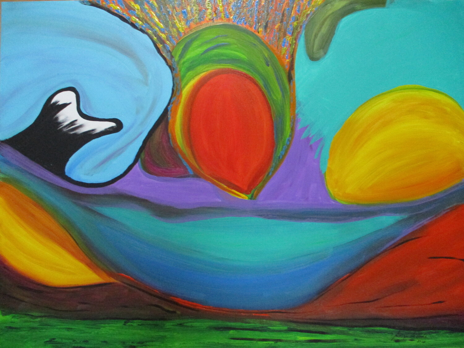 Somwhere, nowhere, everywhere Serge Lecomte Peinture originale à vendre