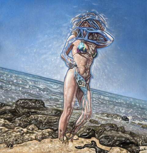 Oltre gli Abissi. Autoritratto 2 by Vittorialessia Brunetti, Digital for Sale on Singulart