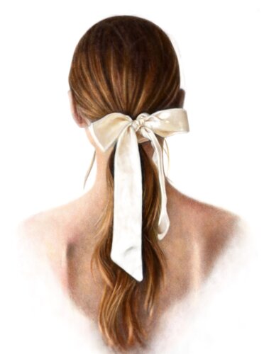 Donna con fiocco par Vittorialessia Brunetti, Digital en vente sur Singulart