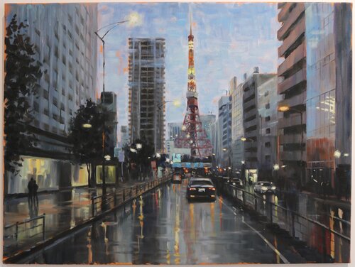 Tokyo by Baiba Limane, Painting for Sale on Singulart