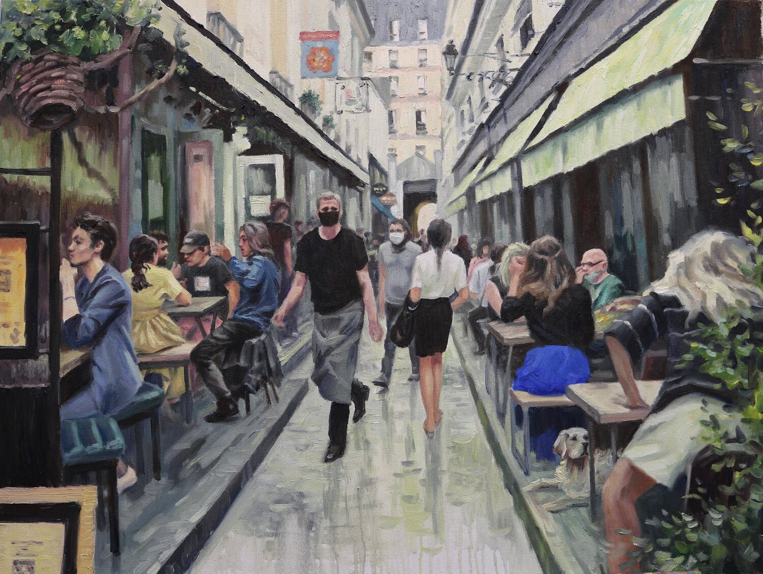 In a cafe in Paris Baiba Limane