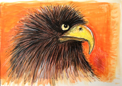 Eagle by Amédé Flum, Painting for Sale on Singulart