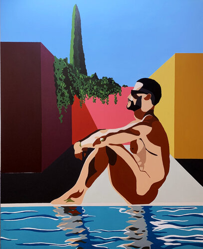 NU A MEXICO. by michel das, Painting for Sale on Singulart