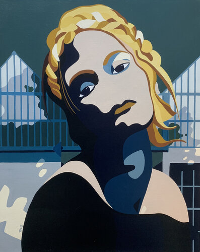 ANNE AU MANCO. di michel das, Pittura in vendita su Singulart