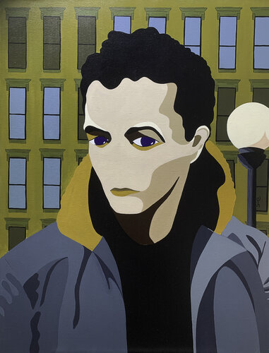 YOUNG MAN IN NEW YORK. di michel das, Pittura in vendita su Singulart