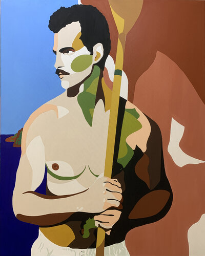 LE RAMEUR. van michel das, Schilderij te koop op Singulart