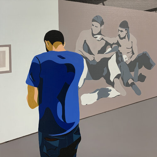 Rencontres d'Arles, les travailleurs. van michel das, Schilderij te koop op Singulart