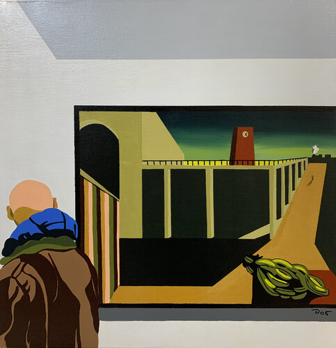 Fondation Louis Vuitton, De Cherico. di michel das, Pittura in vendita su Singulart