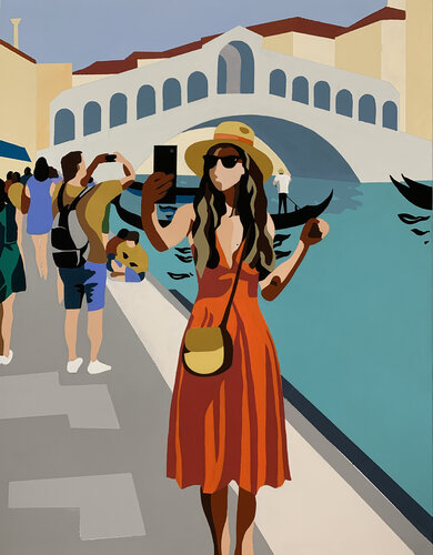 VENISE. by michel das, 絵画 for Sale on Singulart