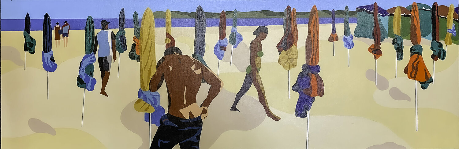 LA PLAGE NORMANDE. michel das
