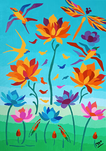 Special Collection- Nenuphar van Montse Barberà Pujol, Schilderij te koop op Singulart