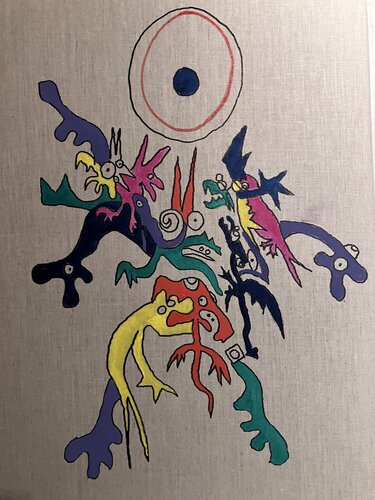 Enfant constellation 1 by Guillaume Maes, Painting for Sale on Singulart