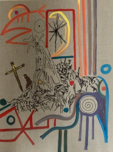 La transcendance de l’homme by Guillaume Maes, Painting for Sale on Singulart