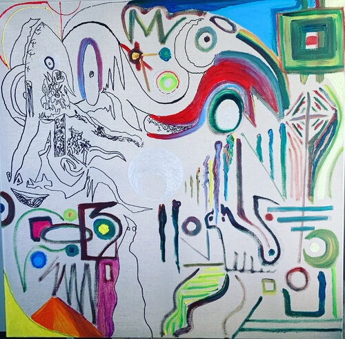 En quête des merveilles d’ici bas by Guillaume Maes, Painting for Sale on Singulart