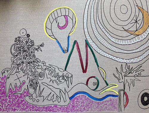 Lupus by Guillaume Maes, Painting for Sale on Singulart