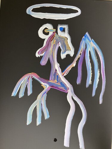Le saint by Guillaume Maes, Painting for Sale on Singulart