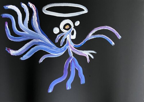 Le saint 2 by Guillaume Maes, Painting for Sale on Singulart