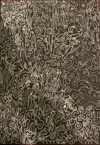 Infinité absolu toile 1 by Guillaume Maes, Drawing for Sale on Singulart