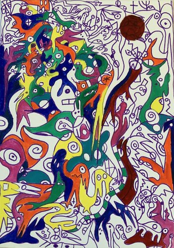 Infinité absolu couleurs peinture by Guillaume Maes, Painting for Sale on Singulart