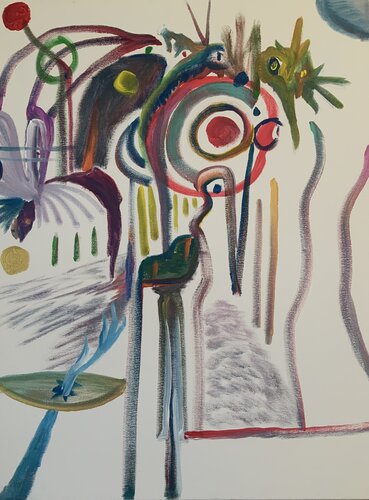 Abstrait couleurs holistique 4 by Guillaume Maes, Painting for Sale on Singulart