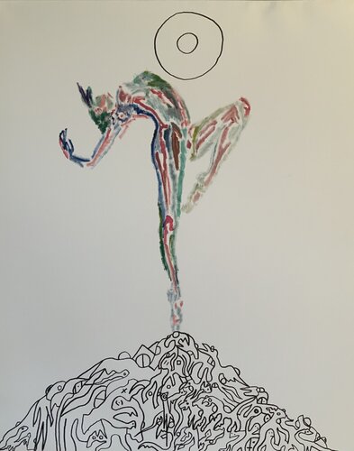 Danse cosmique 1 von Guillaume Maes, Malerei kaufen auf Singulart